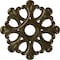 Ekena Millwork Angel Ceiling Medallion (Fits Canopies up to 4 3/8"), Hand-Painted Brass, 20 7/8"OD x 3 5/8"ID x 1"P CM20ANBRS - alternate 1